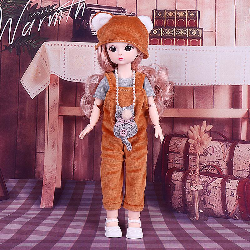 Cute Dressup 30cm Doll Set Girl Princess Toy Simulation Doll Birthday Gift Toy