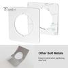 1/2Pcs Door Knob Plates Self Adhesive Scratch-Resistant Simple Installation Door Handle Cover Filler Fixing Repair Plates