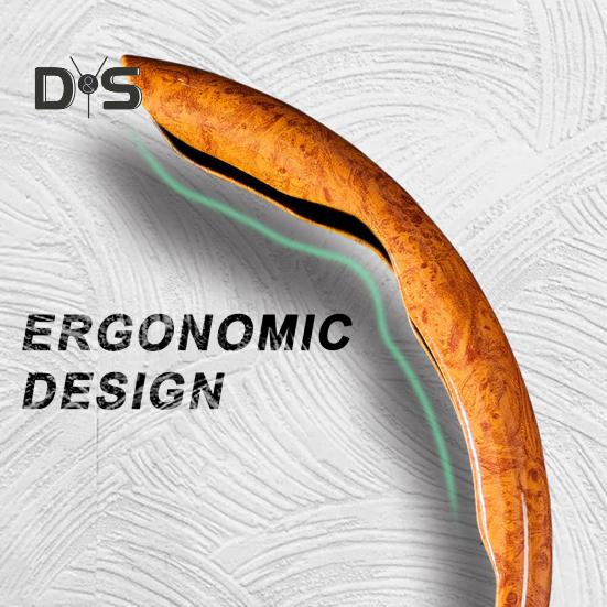 2 шт., чехол на руль с текстурой древесины, противоскользящий, без запаха, термостойкий, универсальный, подходит из искусственной кожи, рукава на руль автомобиля