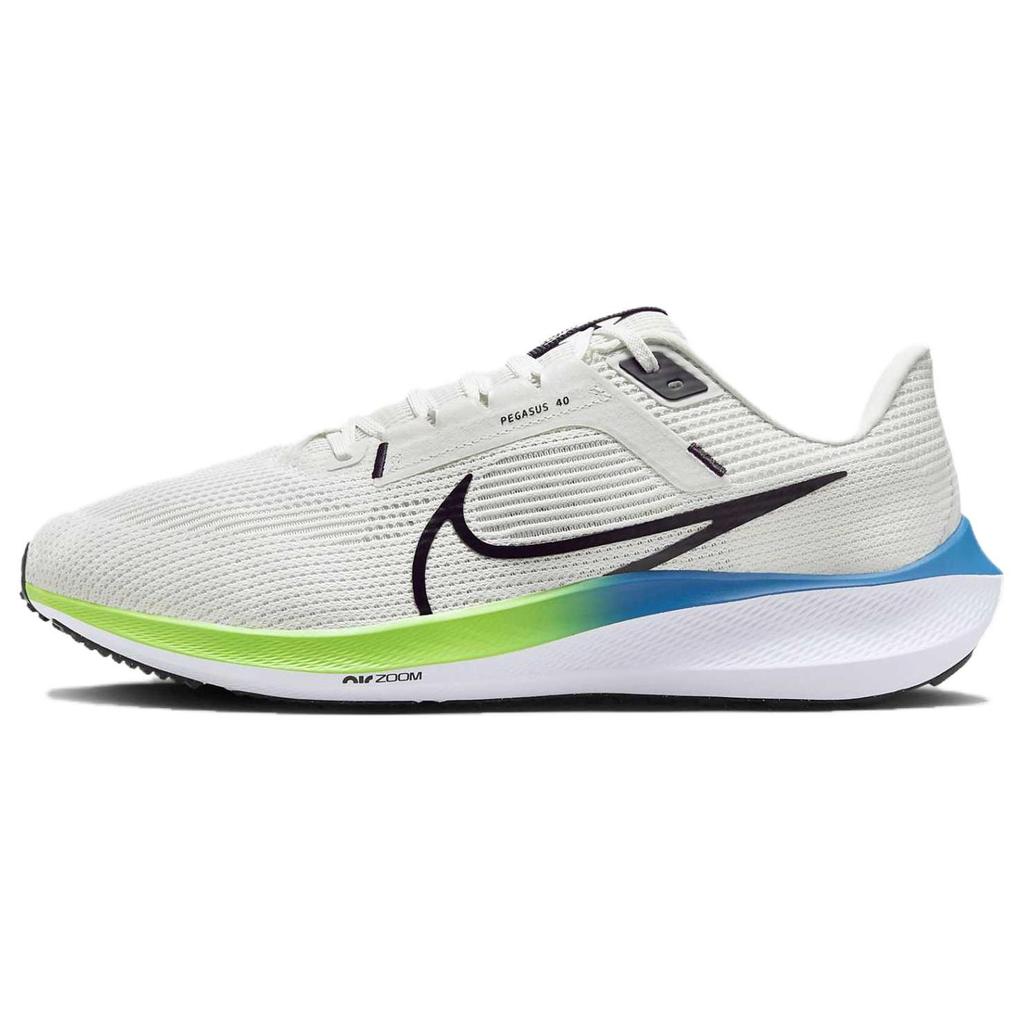 Nike Air Zoom Pegasus 40 Extra Wide Platinum Tint Green Strike Men Sneakers White Black DV7480-006