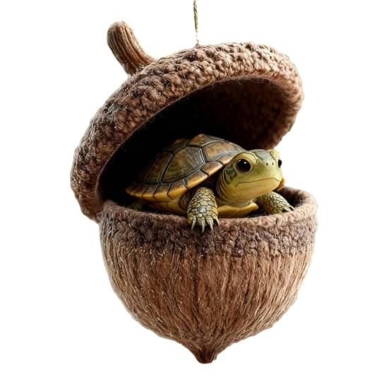 Лесные животные Желуди Украшения Акриловые Милые Рождественские елки Подвесные украшения Рустик