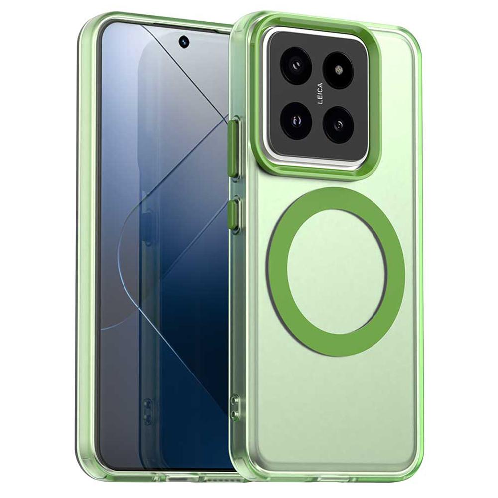 For Xiaomi 14 Pro Case Compatible with MagSafe PC+TPU+PET Anti-Drop Phone Cover