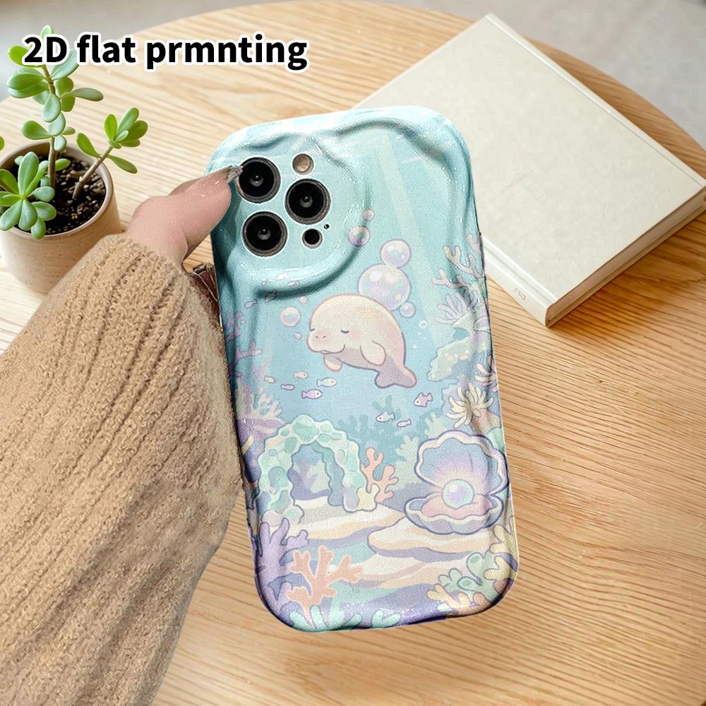 Phone Case: 2D flat design suitable for iPhone 18 17 16 15 14 13 Pro protective case, couple style, light blue color, Christmas and Halloween gift