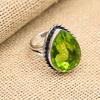 Peridot Gemstone Handmade Jewelry Solid 925 Sterling Silver Ring For Love