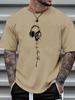 2026 Summer New Style Unisexs Pure Cotton Tshirt with Simple Earphone Pattern Print Street Casual Fashion Comfortable and Soft