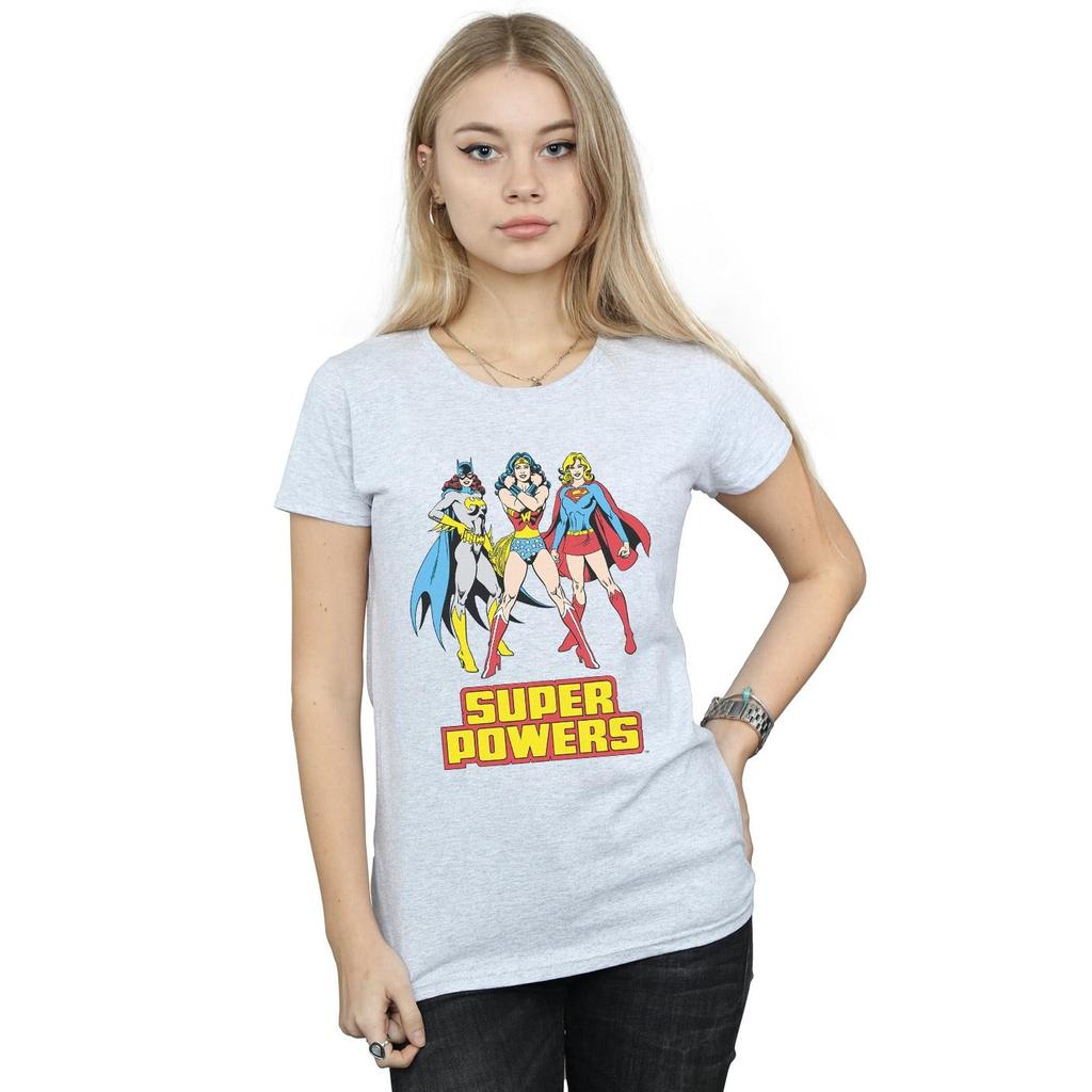 DC Comics Womens/Ladies Wonder Woman Super Power Group Cotton T-Shirt