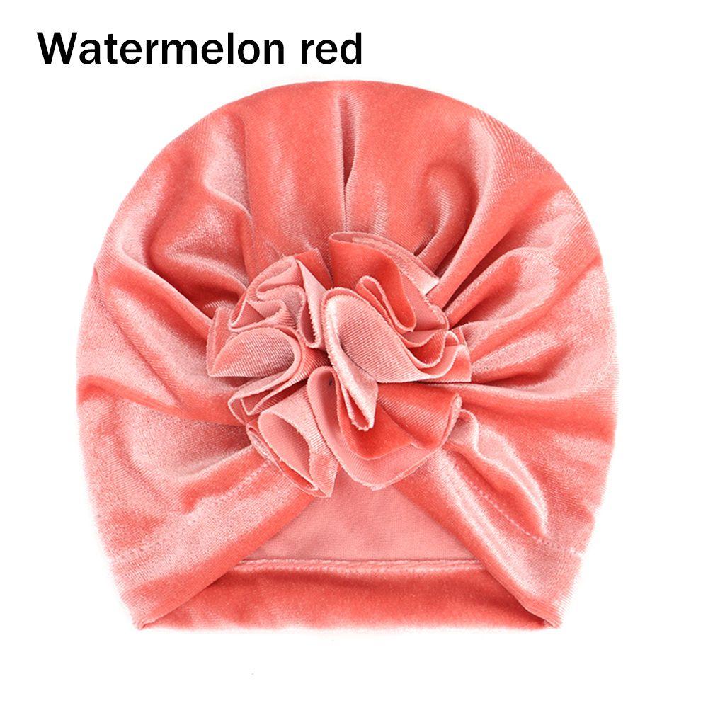 Детские эластичные головные уборы с узлом, детские бархатные тюрбаны, детские повязки на голову, теплая шапочка-бини