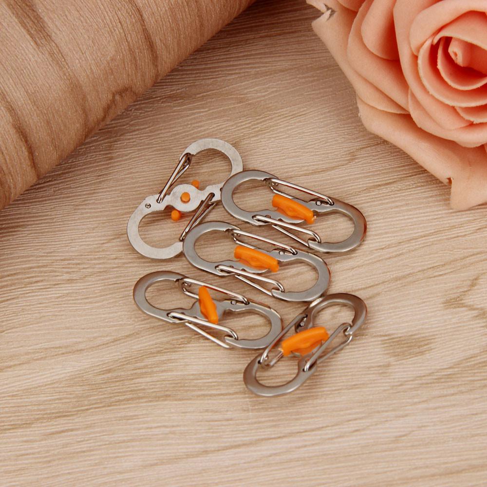 8 Word Carabiner With Lock Outdoor Camping Hiking Theft