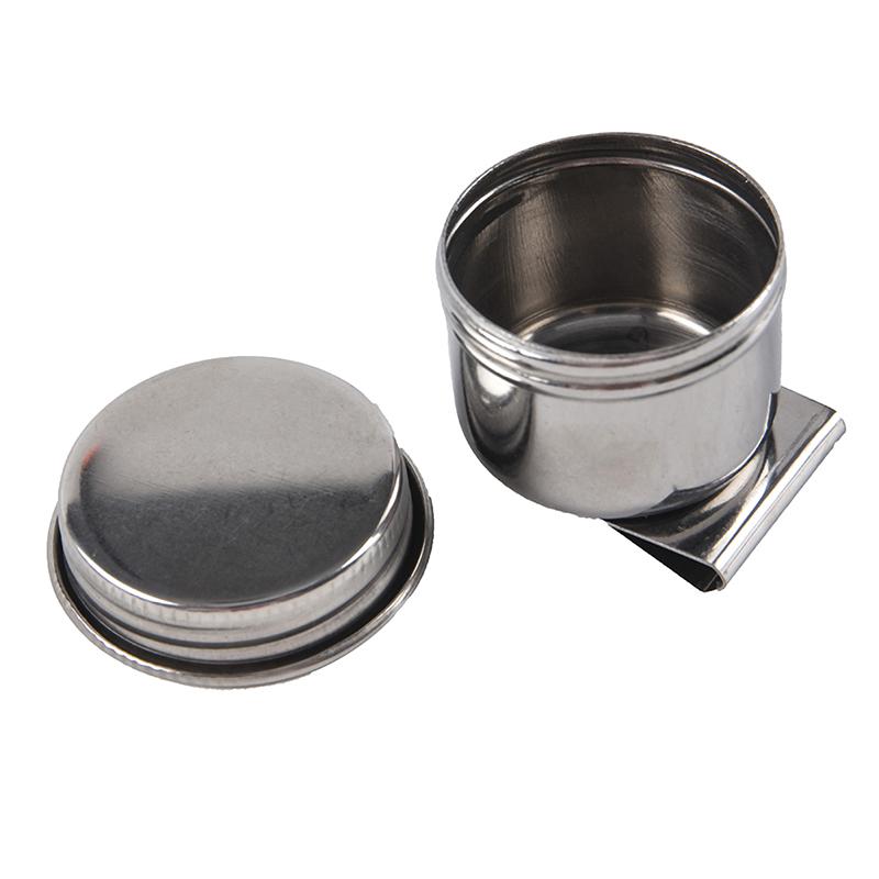 Painting Oil Pot Stainless Steel Oil Painting Double Palette Cup Oil Painting Palette Cup