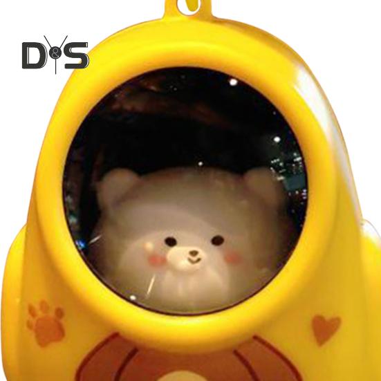 Брелок-фонарик с изображением мультяшного кота, работающий на батарейках, небольшой карманный универсальный светодиодный мини-фонарик-брелок