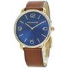 Coach Men's Elliott Leather Watch with Leather Strap 14602644