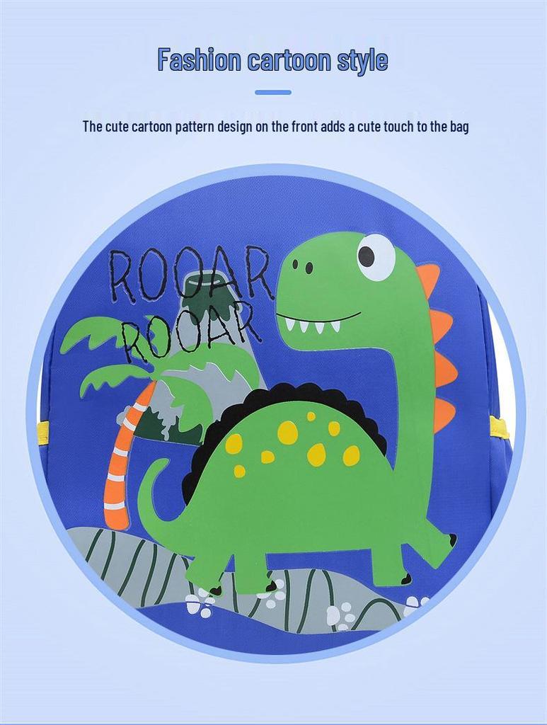 Kids' Cartoon Dinosaur & Spiderman Backpack for Boys Kindergarten