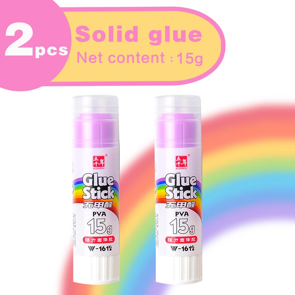 Wqn-2/5pcs Multi-color Solid Adhesive 15g Strong Solid Quick-drying Methanol-free Diy Art Tools And School Office Supplies