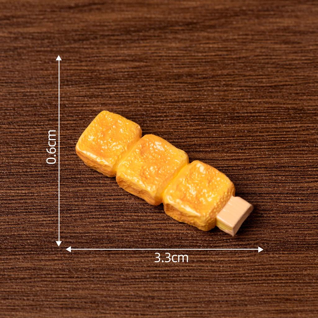 Micro Landscape Simulation Food Play Fried Skewers Barbecue Skewer Incense Diy Baby House Decoration Accessories Miniature Resin Ornaments
