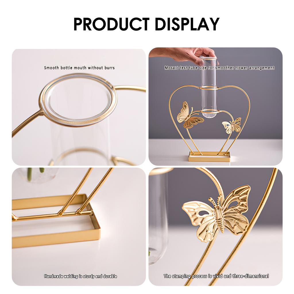 Nordic Hydroponics Vase Table Ornaments Minimalist Design Vase Simulation Flower Holder for Wedding Centerpiece & Home Decor