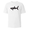 Fashion Shark Print T-shirt 100% Cotton Summer Casual T-shirt Men's Casual Top