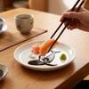 Round Oil and Vinegar Dipping Bowl Food Grade Kitchen Condiment Plate Bread Dipping Bowl  BBQ Party