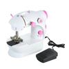 Multifunction Sewing Machine with Lights Mini Sewing Machine Portable Adjustable 2-Speed Double Thread Electric Household