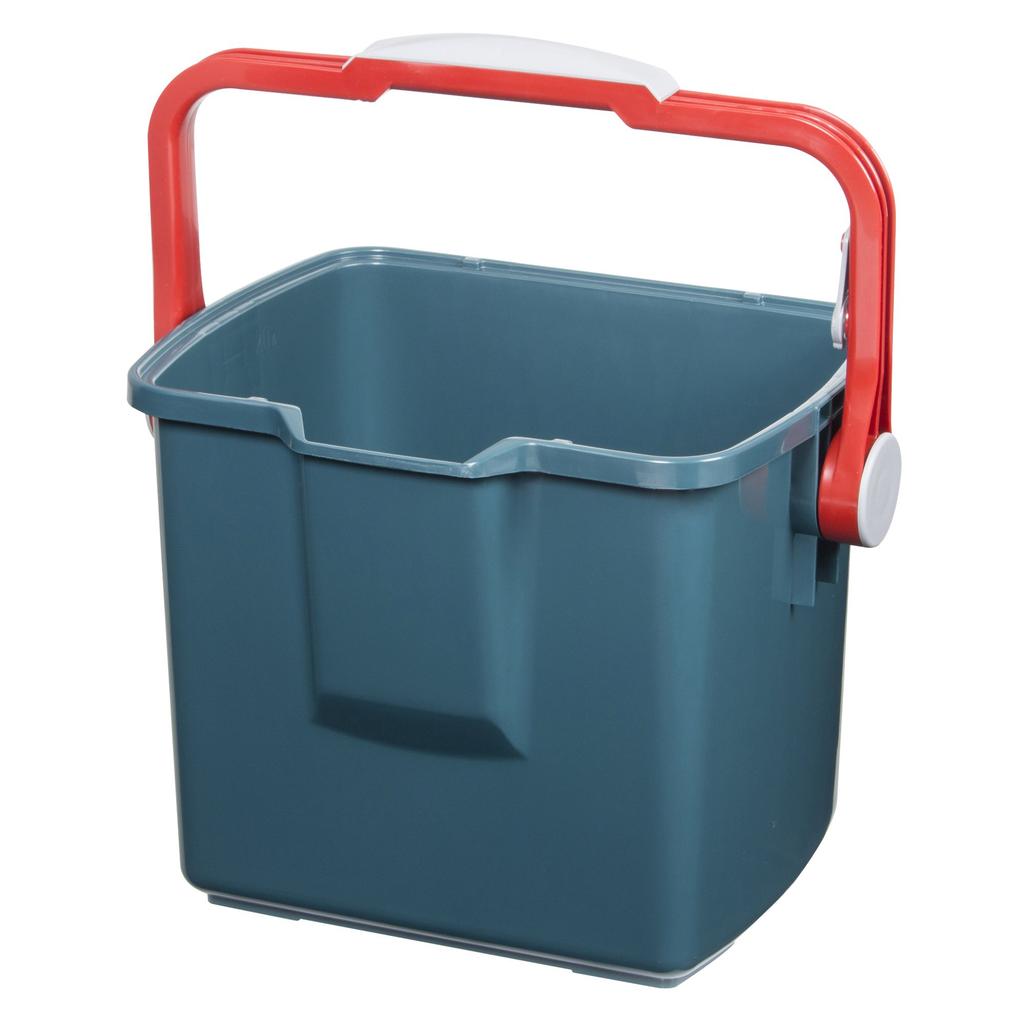 Iris Ohyama Storage Box, RV Bucket, RV-25B, GrayDark Green, 410 x 310 x 275mm