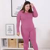 Thermal Underwear Ladies Suit Plus Velvet Plus Bottoming Shirt Qiuyi Long Trousers Thin Extra-large Pajamas