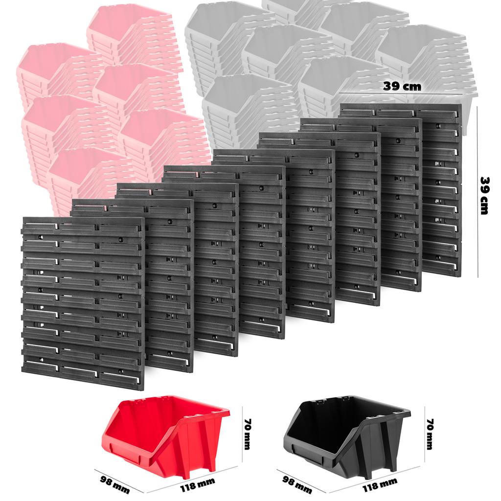 KADAX Настенная панель для инструментов 156х78см 135шт. Гаражные ящики для мастерских
