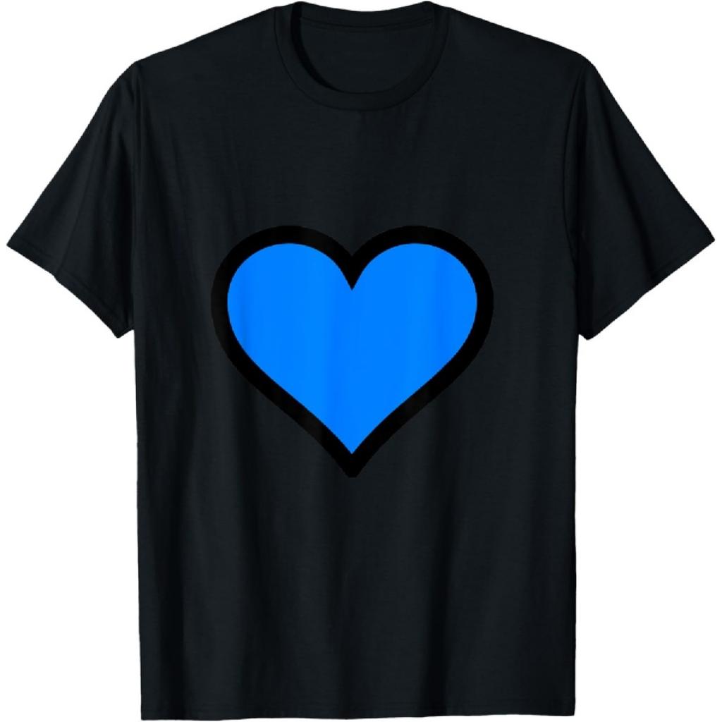 Blue Heart with Black Border T-Shirt