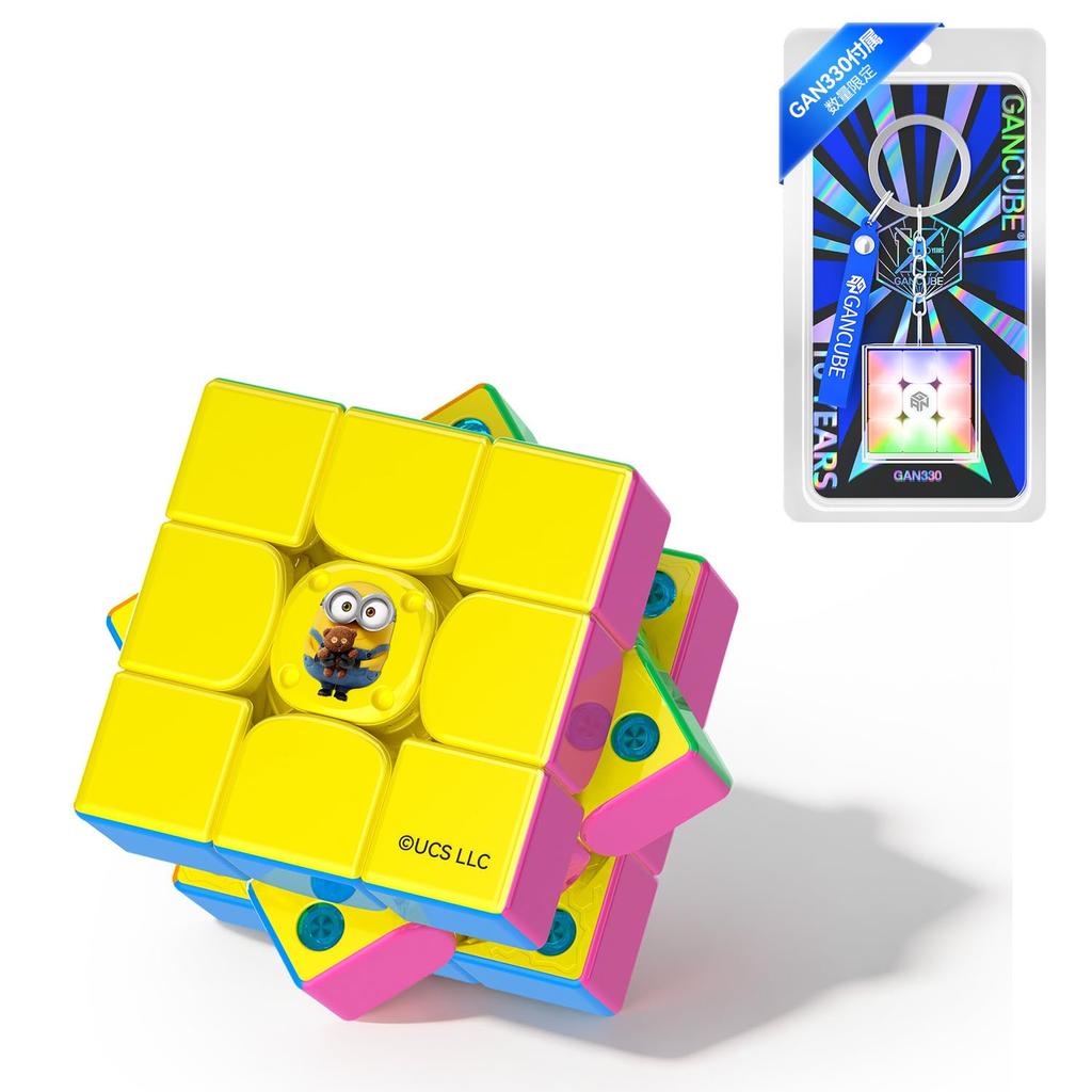 GAN i4 Maglev Smart Cube 3x3 Magnetic Minions Official Collaboration Bob Version Wireless Fast Charging (UV Coated)