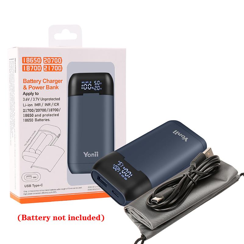 18650 чехол для зарядного устройства DIY Power Bank Box портативный QC 3.0 PD 18W чехол для быстрой зарядки литиевых аккумуляторов 18650 21700 20700