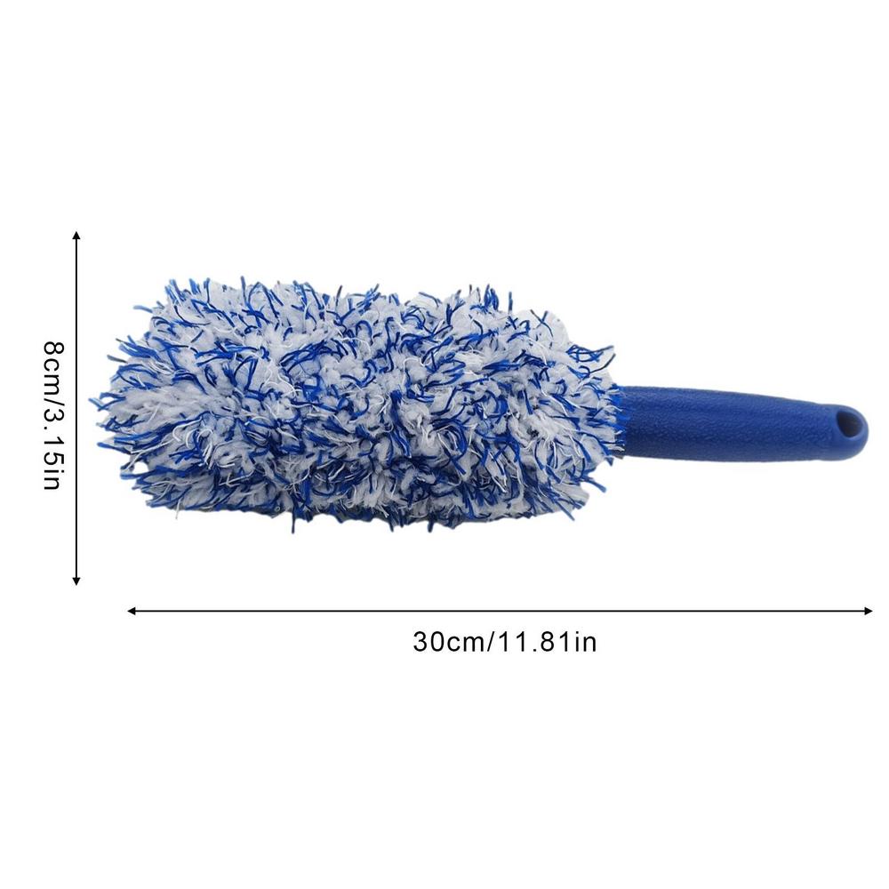 Car Wheel Cleaning Brush Detail Brush Plush Soft Microfiber Wheel Cleaning Brush Vehicles Cleaning Maintain Accessories
