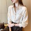 Японская ретро-рубашка для женщин на осень и весну, универсальный свободный крой, утягивающий и модный многослойный стиль топа