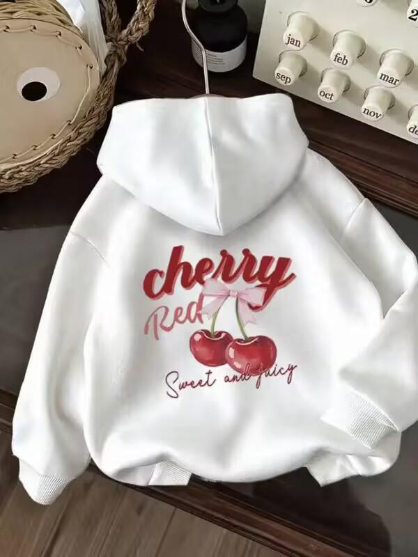 Unisex Trendy American Loose Fit Hooded Print Sweatshirt
