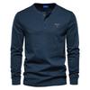 Gant Autumn New Embroidered Men's Casual European Round Neck Long Sleeved T-shirt Men's Slim Fit Sports Base Shirt Top