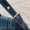 Underarm Bag Retro Denim Shoulder Bag Y2K Cloth Armpit Bag Trend Denim Handbag  Shopping