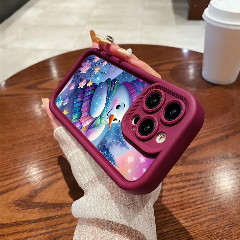 N116 Счастливого Рождества С Новым годом арт Мягкие чехлы для телефонов Angel Eyes для iPhone 16 15 14 13 11 Pro Max 8 7 6s Plus 12 mini XR XS Max Противоударный чехол