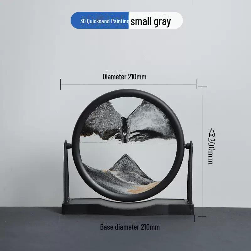 3D-искусство песочных часов в стиле зыбучих песков: Креативное украшение рабочего стола для дома или офиса