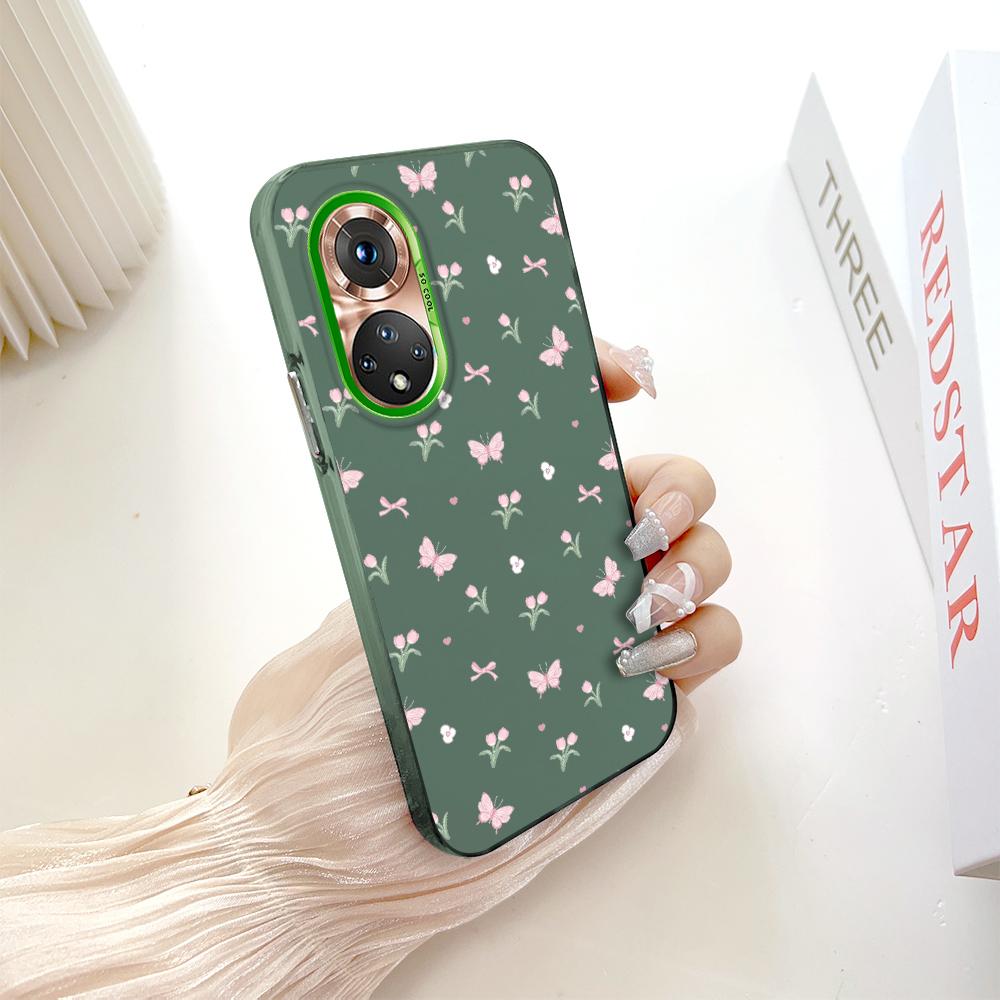 Раскрашенный узор, разноцветный, серебристый, двусторонний твердый корпус, противоударный противоударный чехол для телефона для Huawei Honor Infinix Tecno iPhone