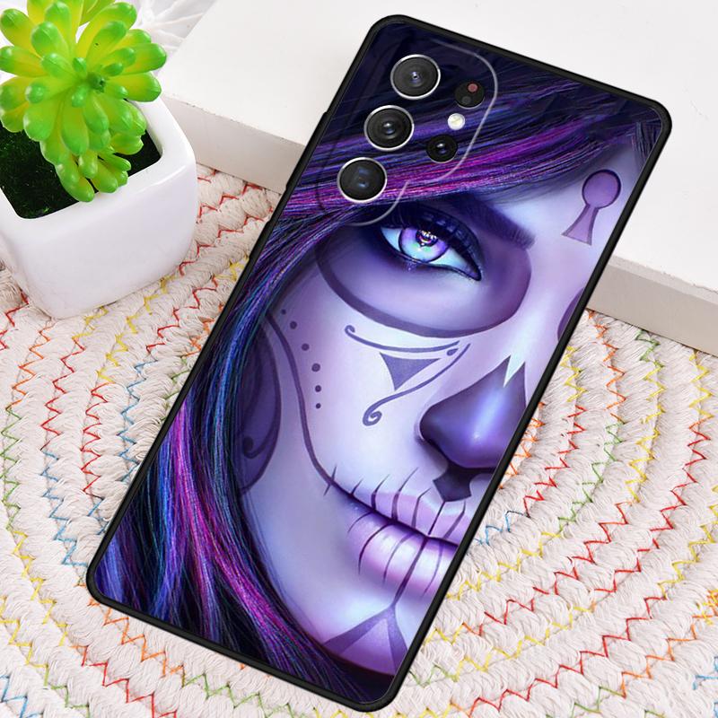 Cute Day Of The Dead Skull Owl Phone Case for Samsung Galaxy note 10 pro S26 Ultra S23 S24 FE S25 S21 S22 PLUS shockproof Cove