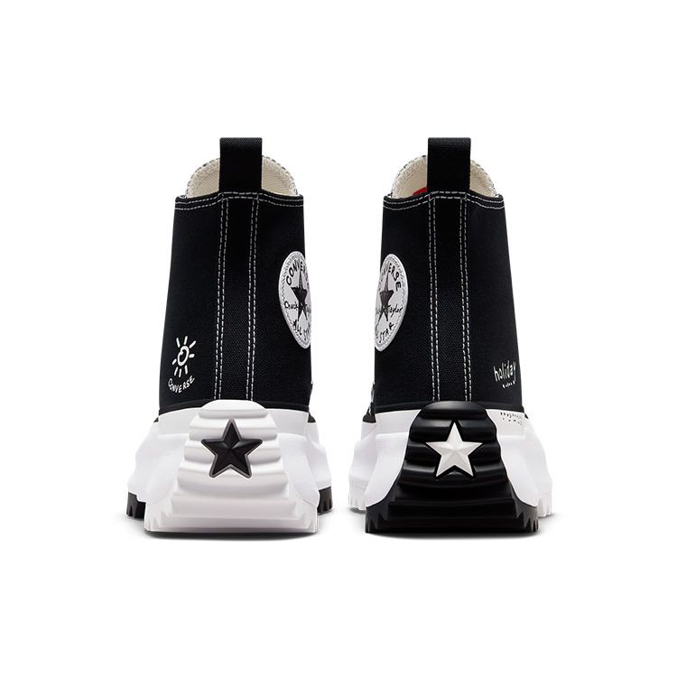 Converse Кроссовки унисекс Run Star Hike High Holiday черно-белые A03753C