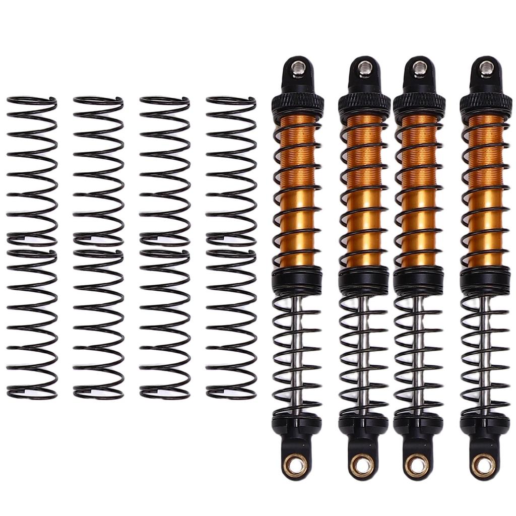 4pcs 110mm RC Shock Absorber Damper Dual Stage Spring Shocks for 1/10 RC Crawler Car Upgrade Parts