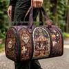 3D Gothic Stained Glass Print Halloween Gym Bag - Multi-functional Travel Bag