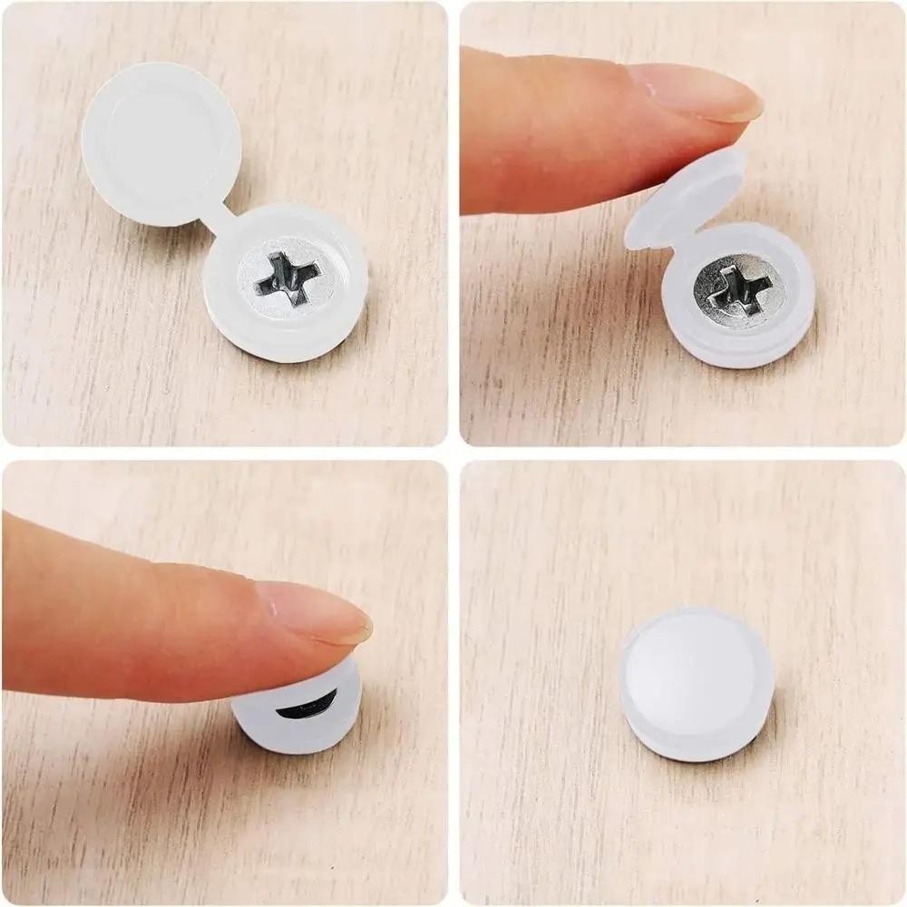 100Pcs Bolts Hardware Screw Decorative Cover Self-Tapping Car Furniture Decorative Nuts Cover