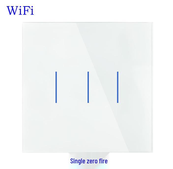 Умный настенный переключатель WiFi для ЕС с голосовым управлением Alexa и Google, сенсорное и двойное управление