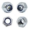 TAORAYO 50-Piece Hex Lock Nut, Nylon Lock Nut, 304 Stainless Steel, Hex Head Nut with Nylon Insert, Self-Locking, Replacement Part for Cars, Bicycles,