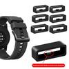 6Pcs Watch Band Keepers Watch Band Fastener Rings Anti-Slip Design Universal Fit Simple Installation Watch Strap Holder Loop