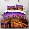 Luxury New 3D Print Statue of Liberty Duvet Cover King Microfiber World Famous Building Bedding Set New York Landmark Cityscape