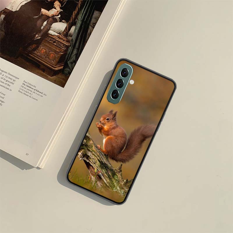 Forest Squirrels Foraging For Food Phone Case for Samsung A54 A14 A24 A34 A17 A37 A57 A55 A35 A25 A15 A07 A05S A04S A12 A22 A32