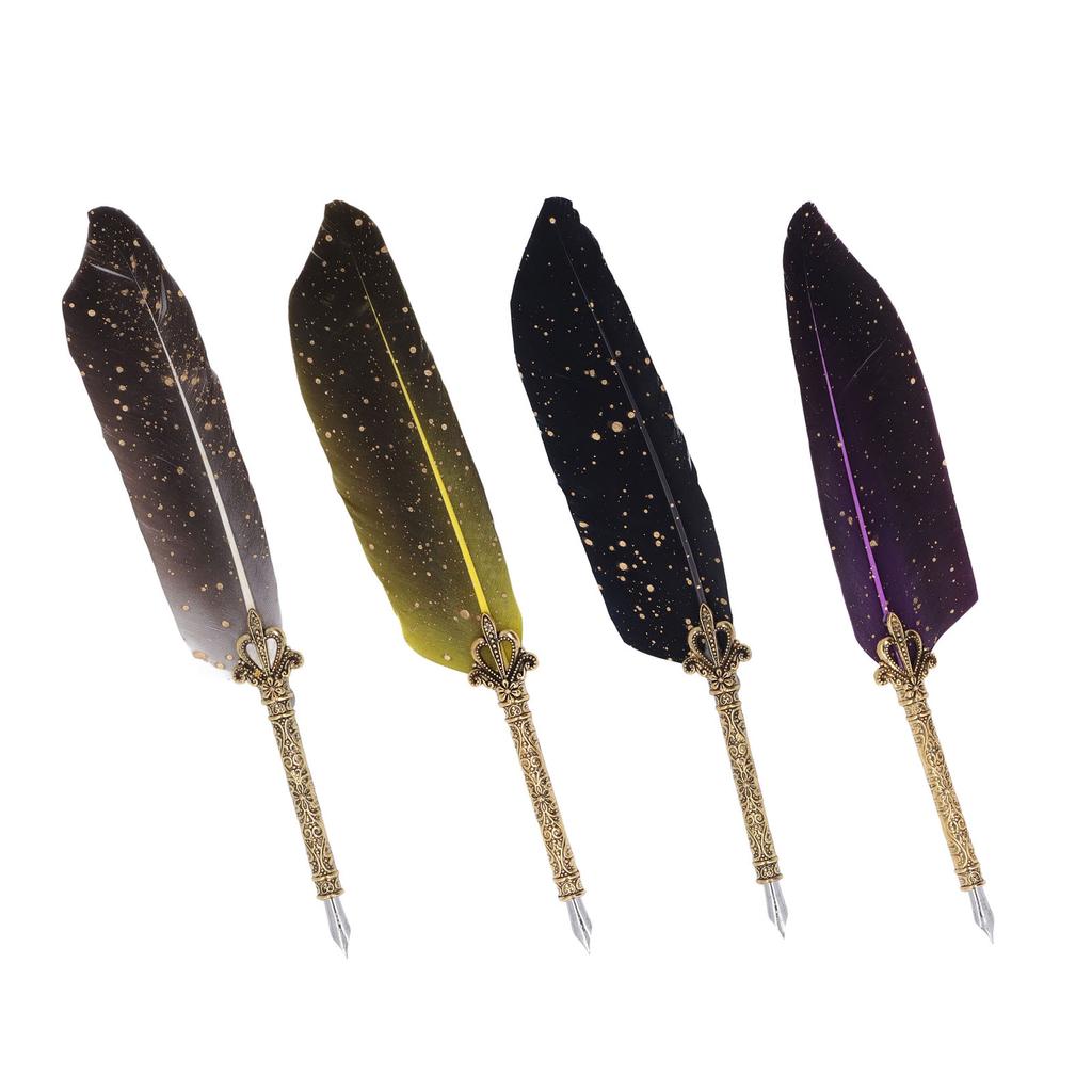 Набор ручек с 5 сменными наконечниками, ручка для открывания писем, набор гусиных ручек для пустых бутылок