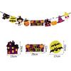House Halloween Festival Ornaments Halloween Decor Hanging Garland Paper Chain Halloween Banner