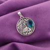 Rare Apatite Gemstone 925 Sterling Silver Jewelry Pendant 1.29'' Gift For Wife CP-39-7