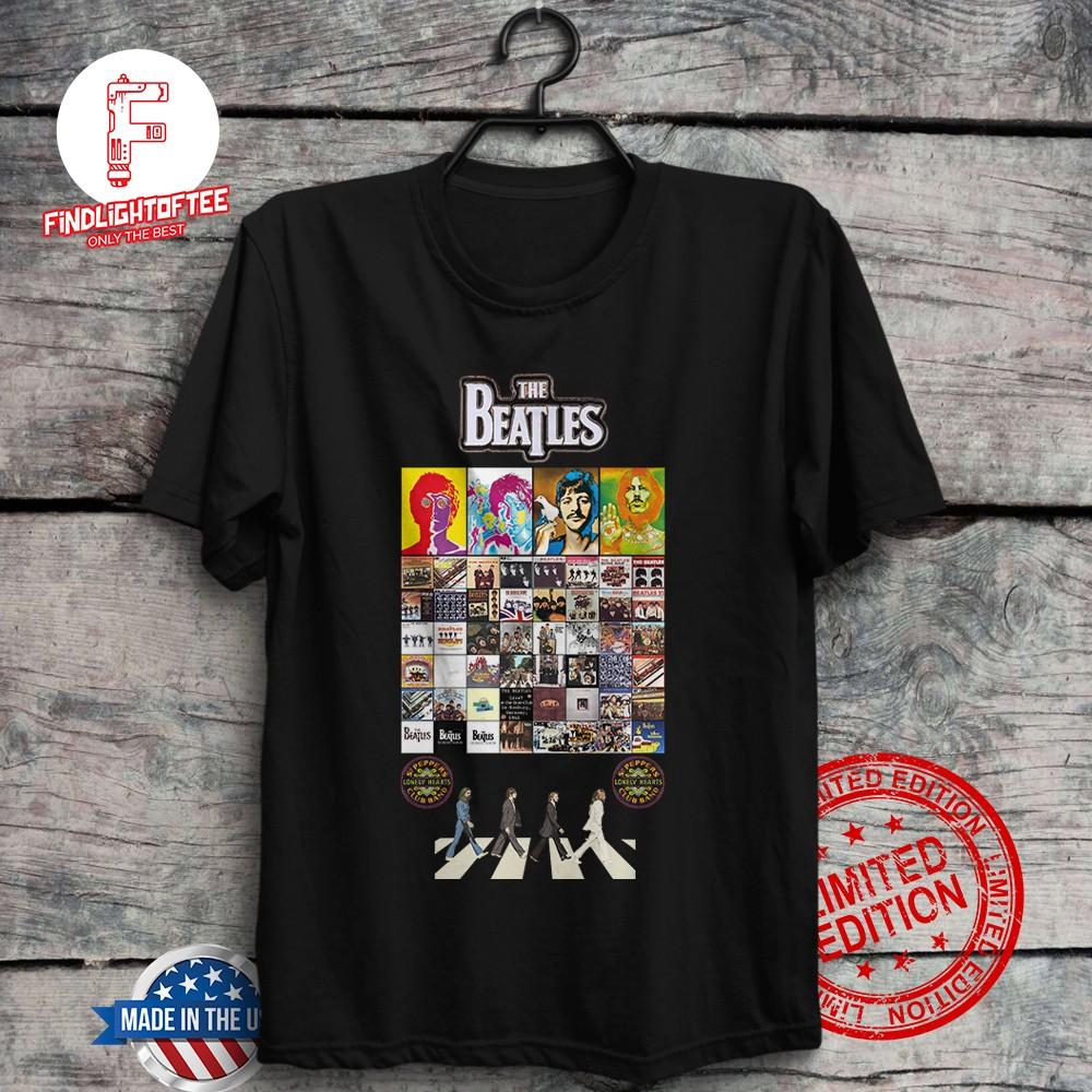The Beatles Дискография Альбомов Графическая Футболка Рок-группа Джон Леннон, Пол Маккартни Унисекс Футболка
